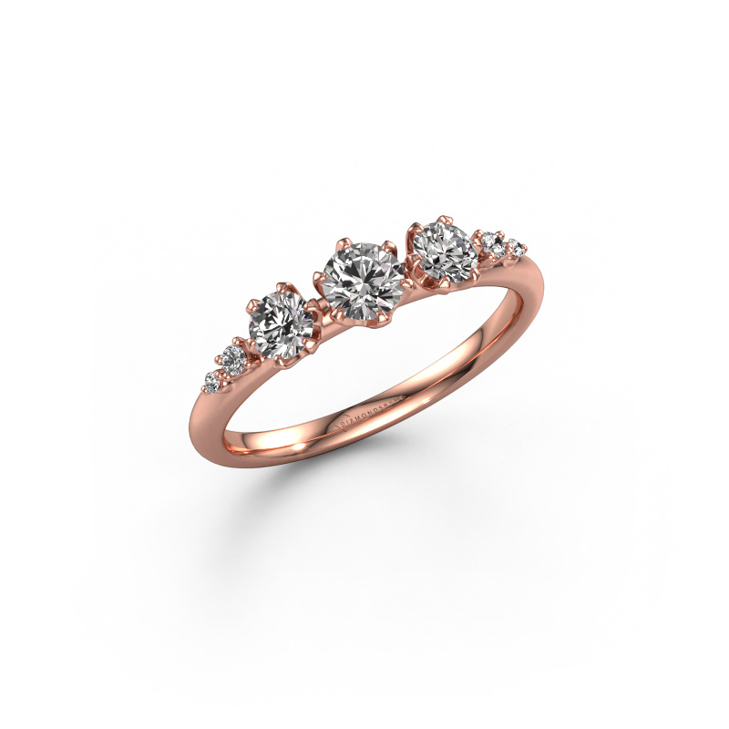 Bild von Verlobungsring Aniek RND 585 Roségold Diamant 0.593 crt