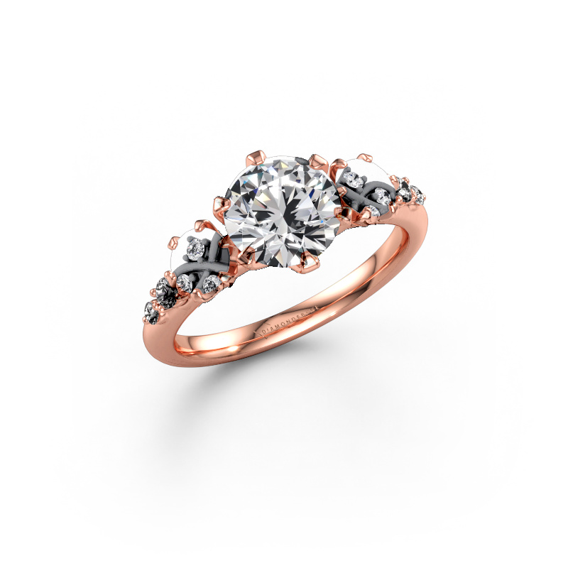 Immagine di Anello di fidanzamento Aniek RND 585 oro rosa Diamante lab grown 2.19 crt