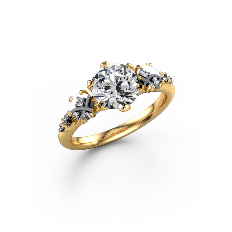 Image of Engagement ring Aniek RND 585 gold Diamond 2.19 crt