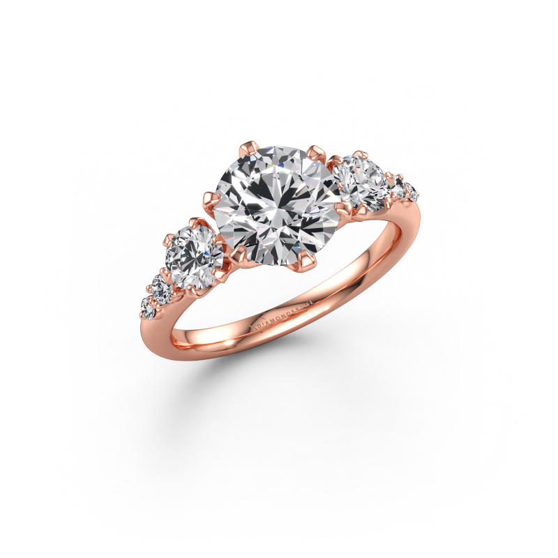 Immagine di Anello di fidanzamento Aniek RND 585 oro rosa Diamante 2.69 crt