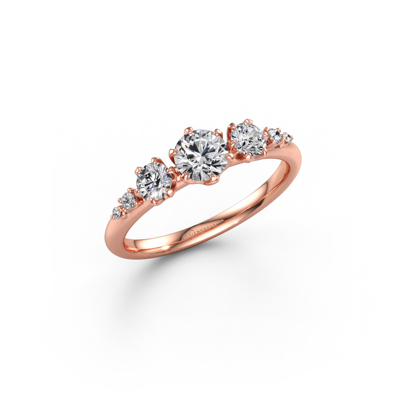 Immagine di Anello di fidanzamento Aniek RND 585 oro rosa Diamante lab grown 0.743 crt