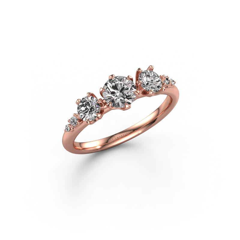Image of Engagement ring Aniek RND 585 rose gold Diamond 0.943 crt