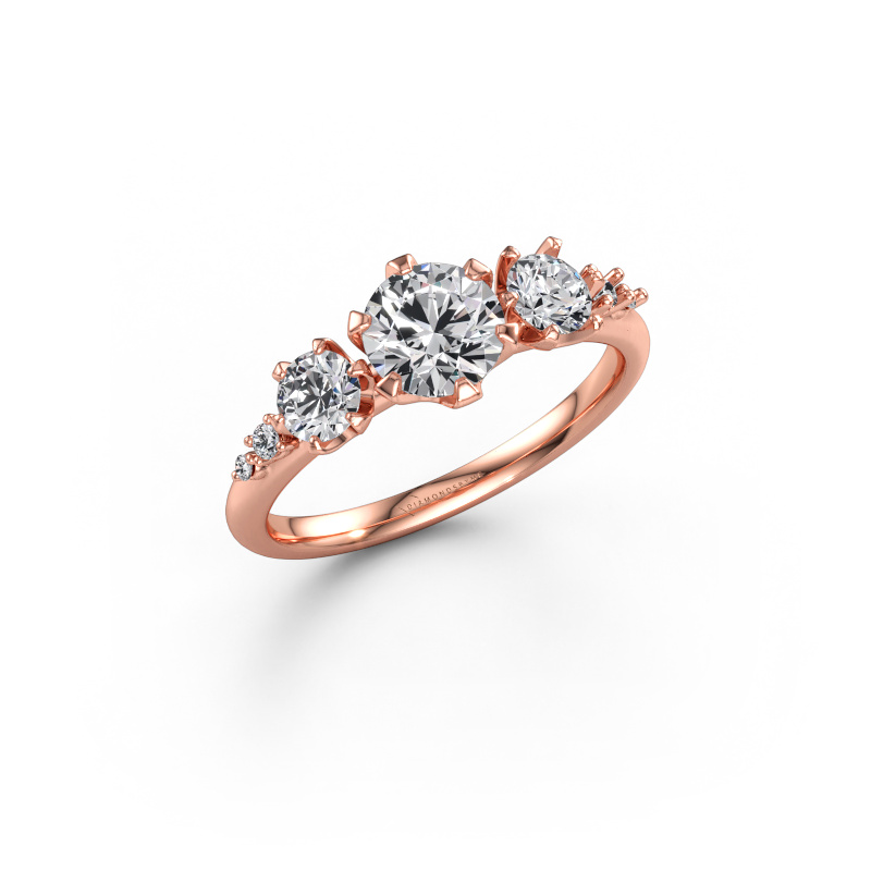 Immagine di Anello di fidanzamento Aniek RND 585 oro rosa Diamante lab grown 1.143 crt