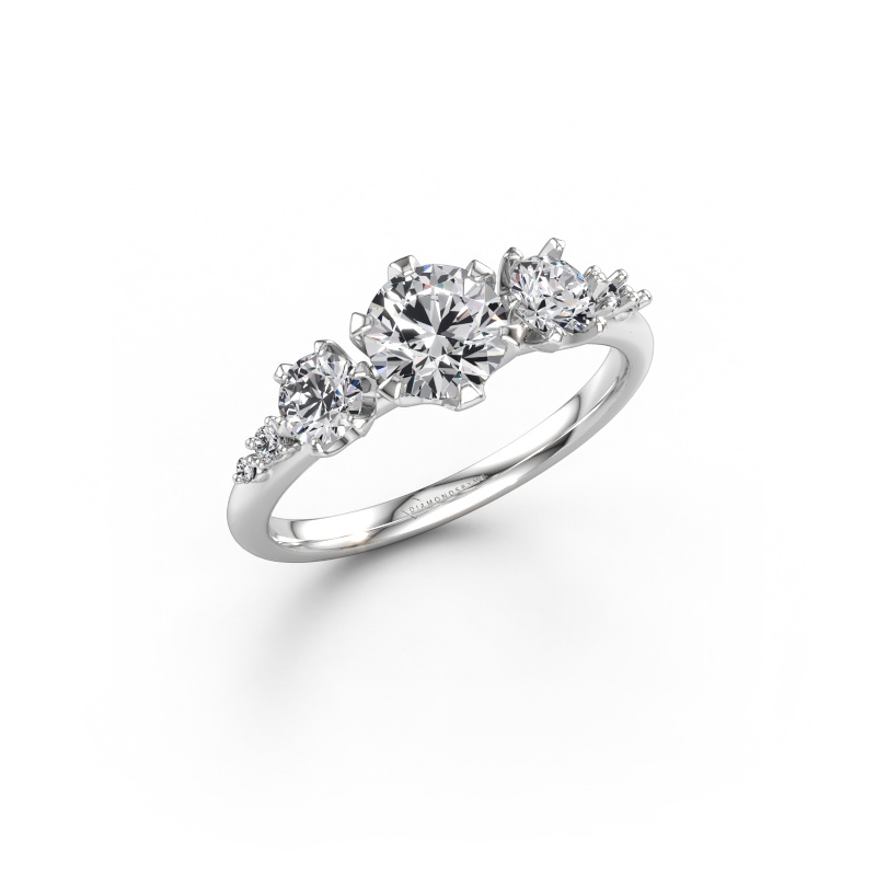 Immagine di Anello di fidanzamento Aniek RND 950 platino Diamante 1.143 crt