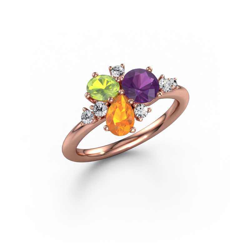 Bild von Ring Anja 585 Roségold Amethyst 5.4 mm