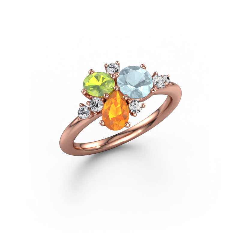 Image of Ring Anja 585 rose gold Aquamarine 5.4 mm