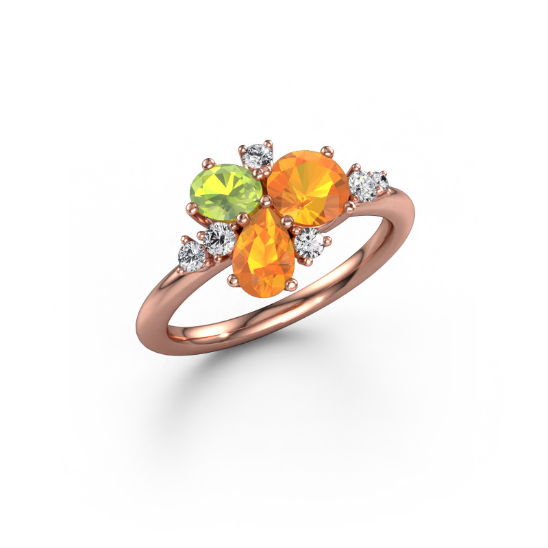 Image of Ring Anja 585 rose gold Citrin 5.4 mm