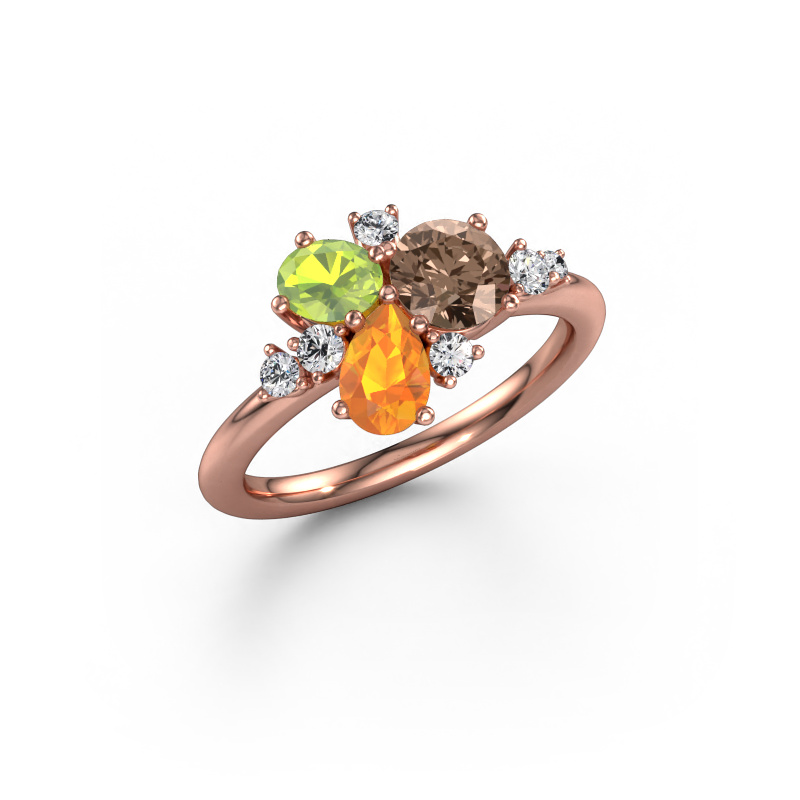 Image of Ring Anja 585 rose gold Brown diamond 0.795 crt