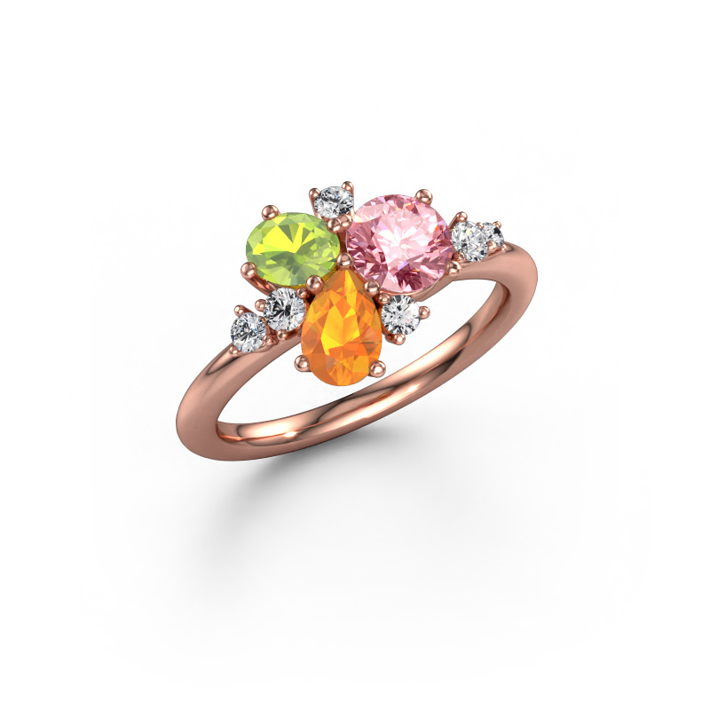 Image of Ring Anja 585 rose gold Pink lab grown diamond 5.4 mm