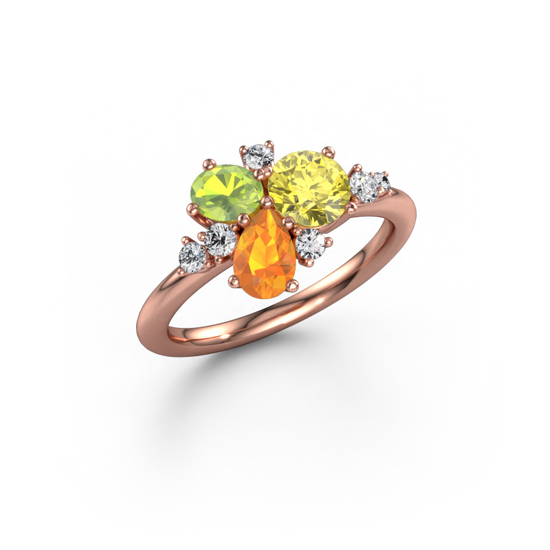 Bild von Ring Anja 585 Roségold Gelber Labor Diamant 5.4 mm