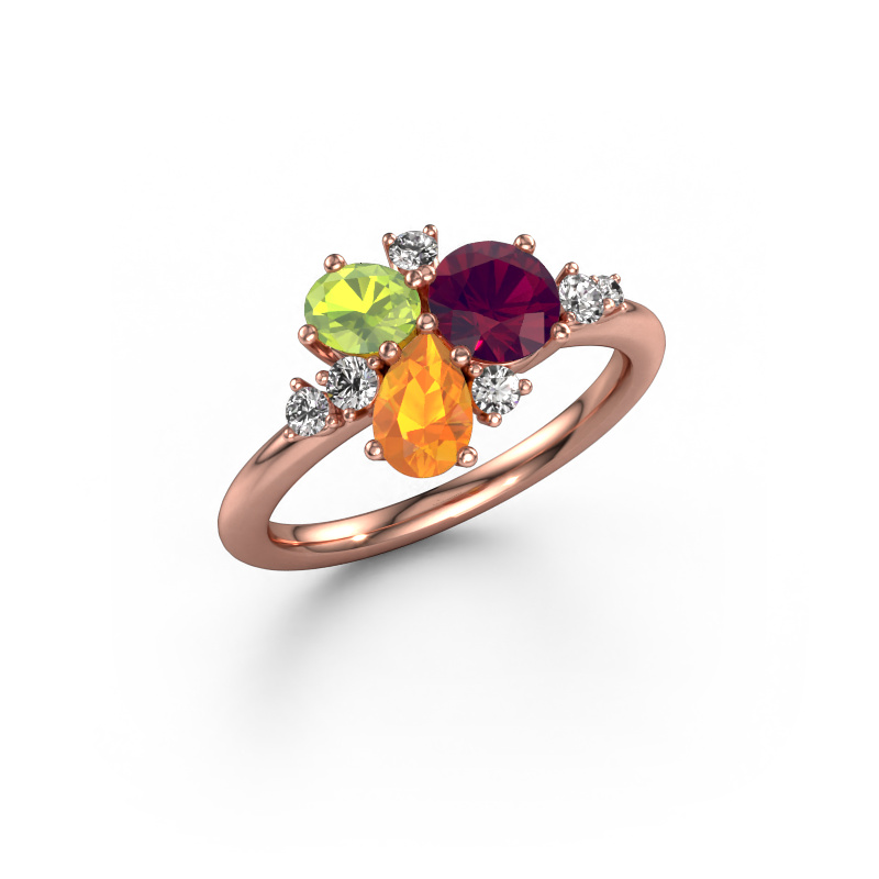 Image of Ring Anja 585 rose gold Rhodolite 5.4 mm