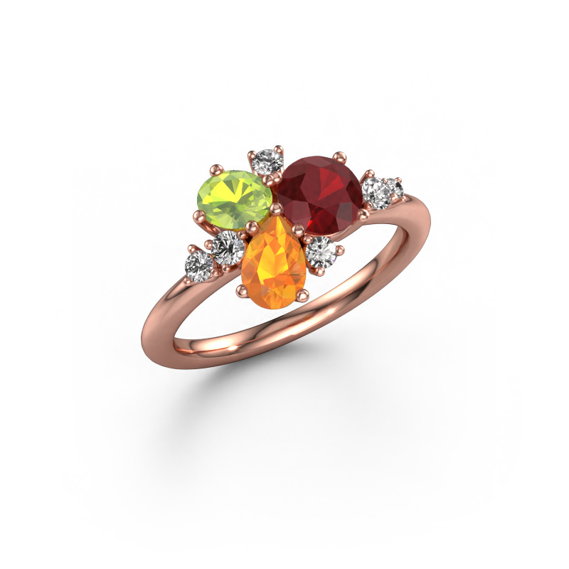 Image of Ring Anja 585 rose gold Ruby 5.4 mm