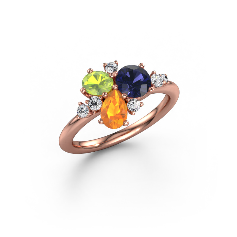 Image of Ring Anja 585 rose gold Sapphire 5.4 mm