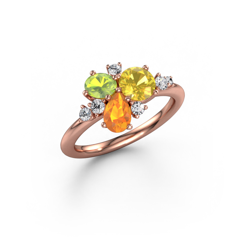 Image of Ring Anja 585 rose gold Yellow sapphire 5.4 mm