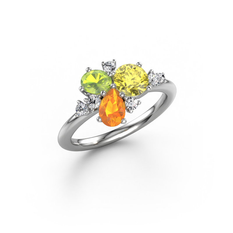 Bild von Ring Anja 950 Platin Gelber Labor Diamant 5.4 mm