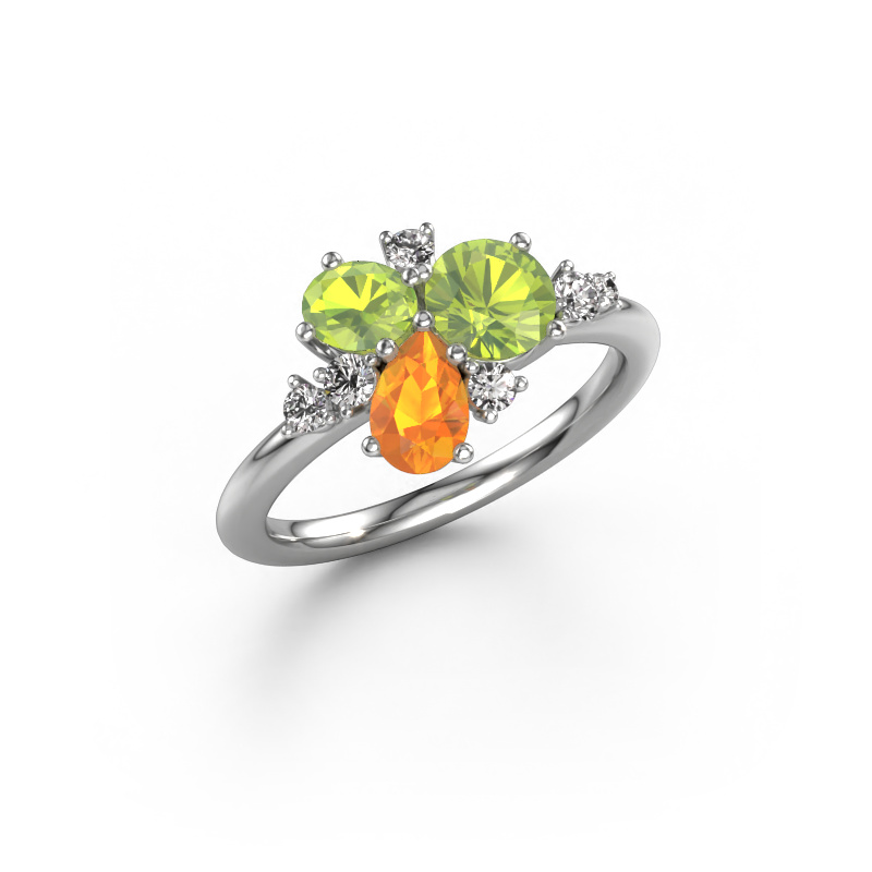 Image of Ring Anja 950 platinum Peridot 5.4 mm
