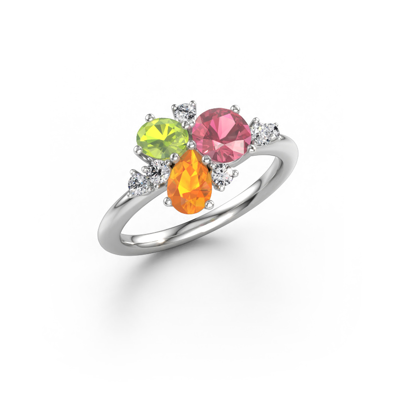 Bild av Ring Anja 585 vitt guld Rosa turmalin 5.4 mm