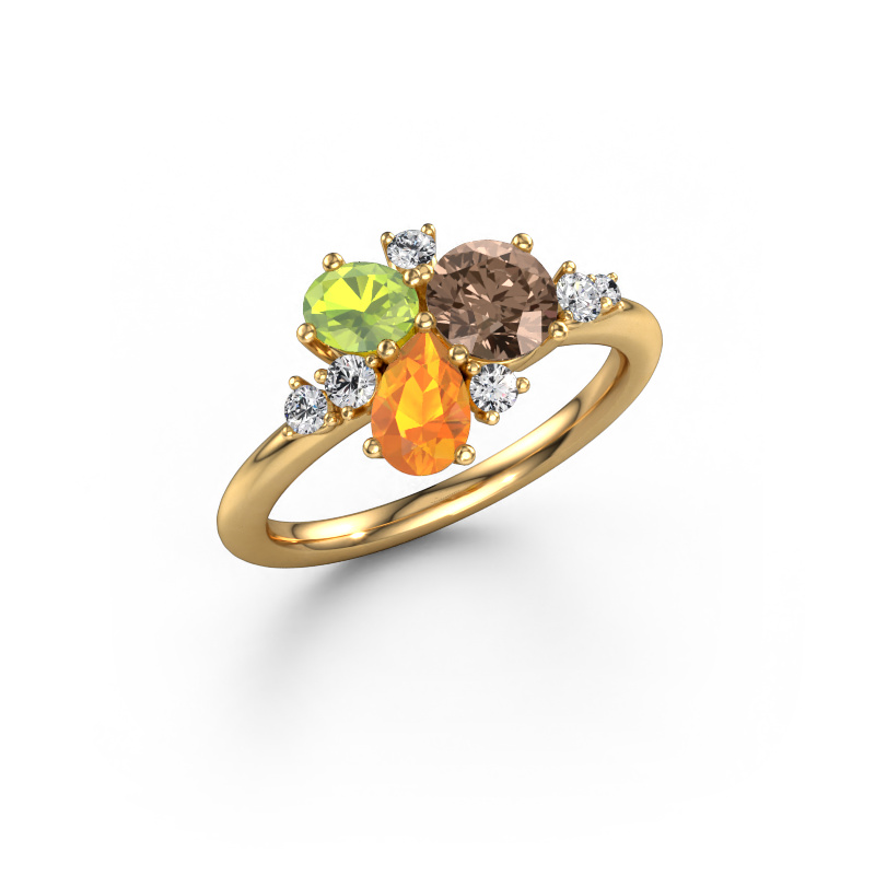 Image of Ring Anja 585 gold Brown diamond 0.795 crt