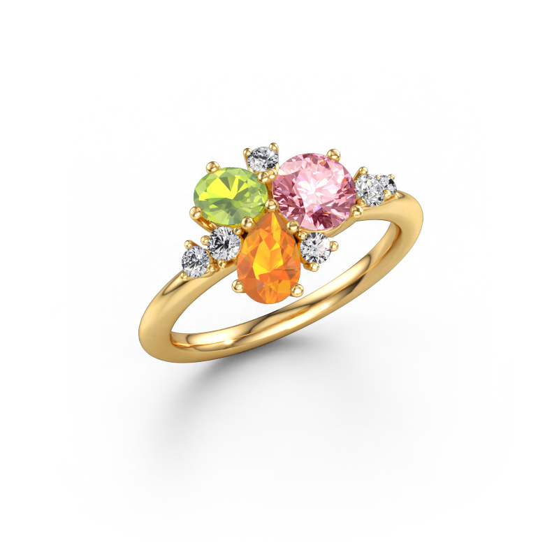 Immagine di Anello Anja 585 oro Diamante lab grown rosa 5.4 mm