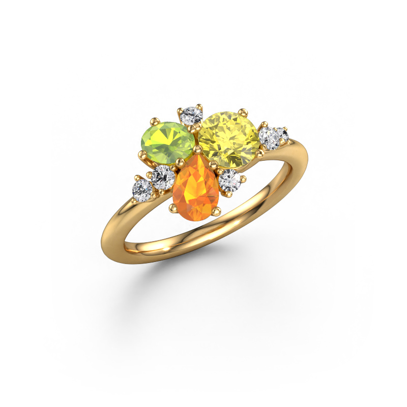 Bild von Ring Anja 585 Gold Gelber Labor Diamant 5.4 mm