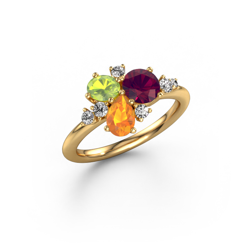 Image of Ring Anja 585 gold Rhodolite 5.4 mm