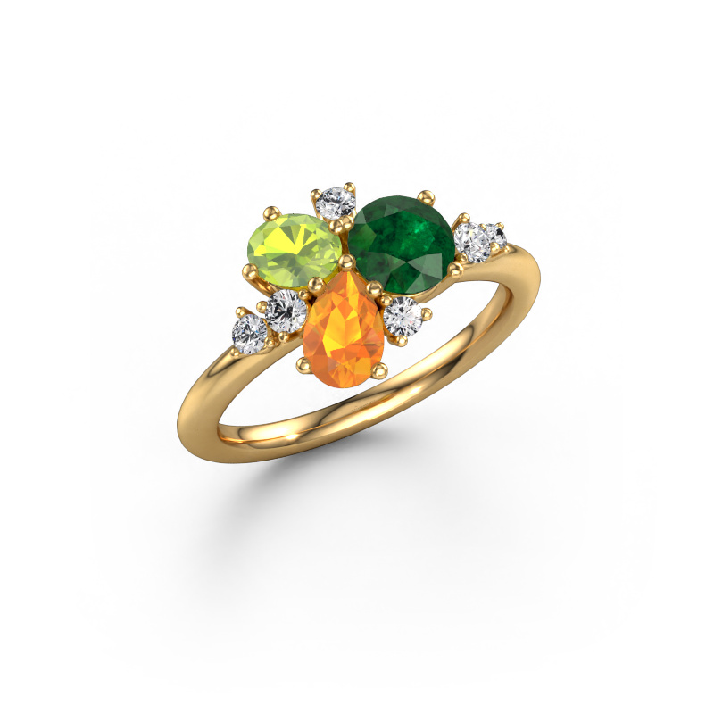 Image of Ring Anja 585 gold Emerald 5.4 mm