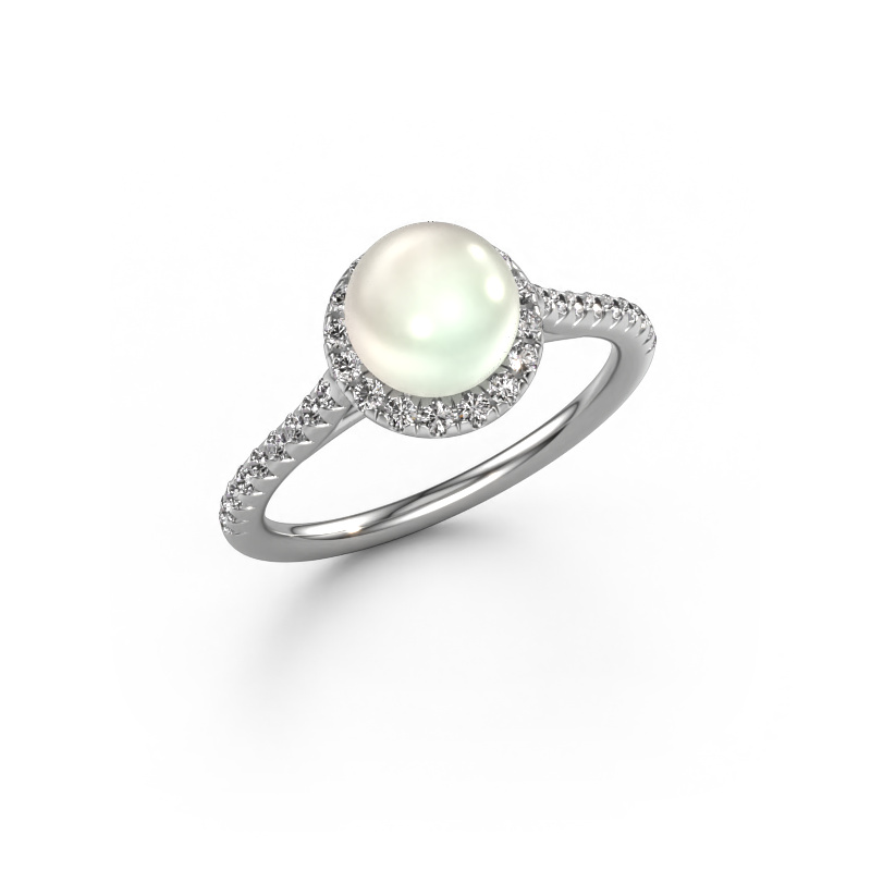 Image of Ring Anke 950 platinum White pearl 7 mm