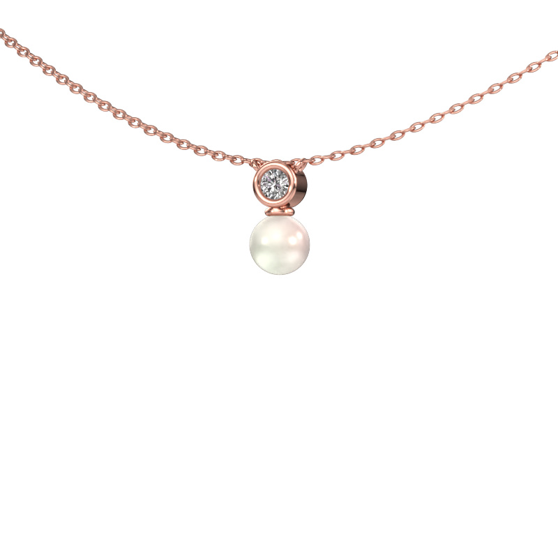 Image of Pendant Ann 585 rose gold White pearl 5 mm