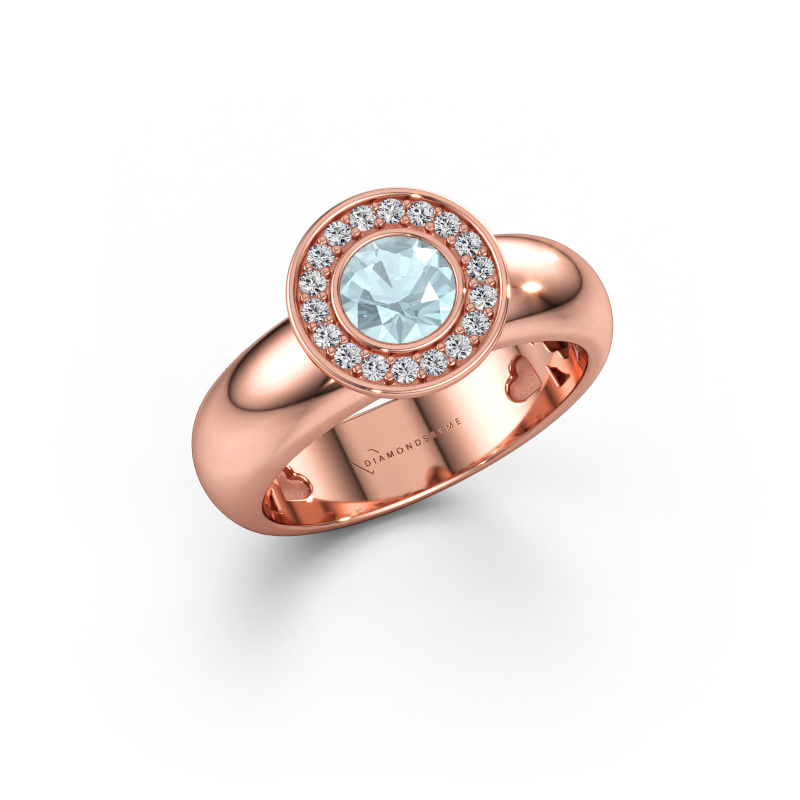 Bild av Ring Anna 585 roséguld Akvamarin 5 mm