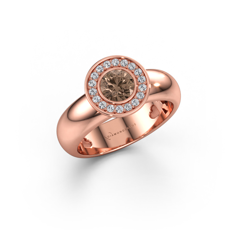 Bild av Ring Anna 585 roséguld Brun diamant 0.635 crt