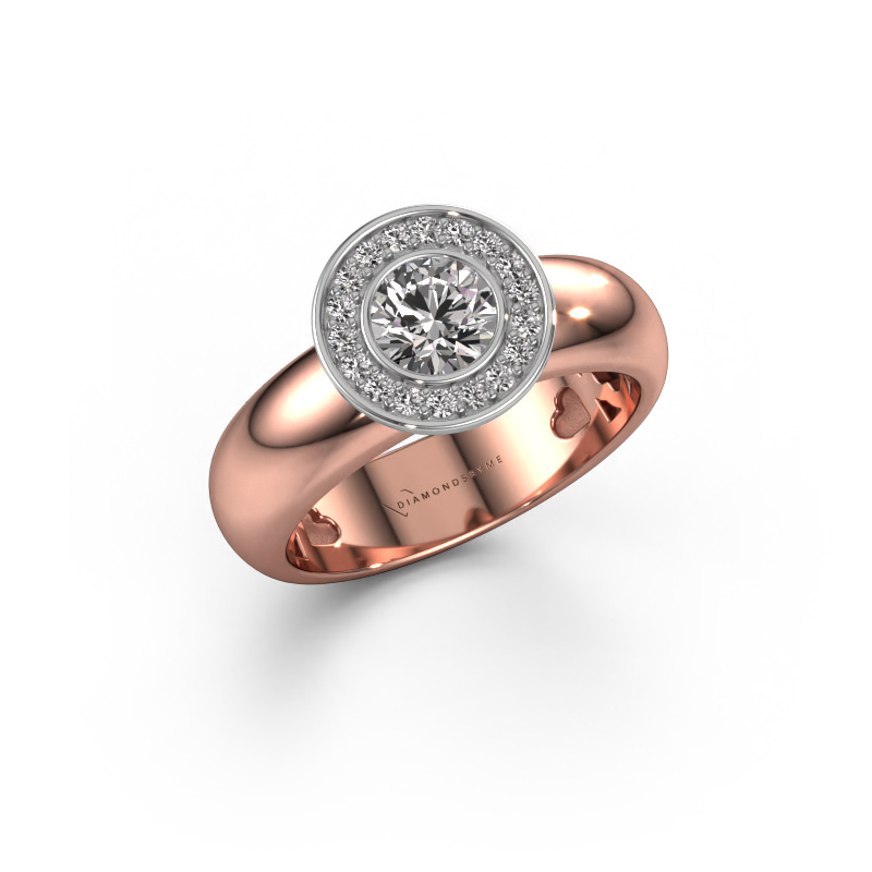 Image of Ring Anna 585 rose gold Diamond 0.635 crt