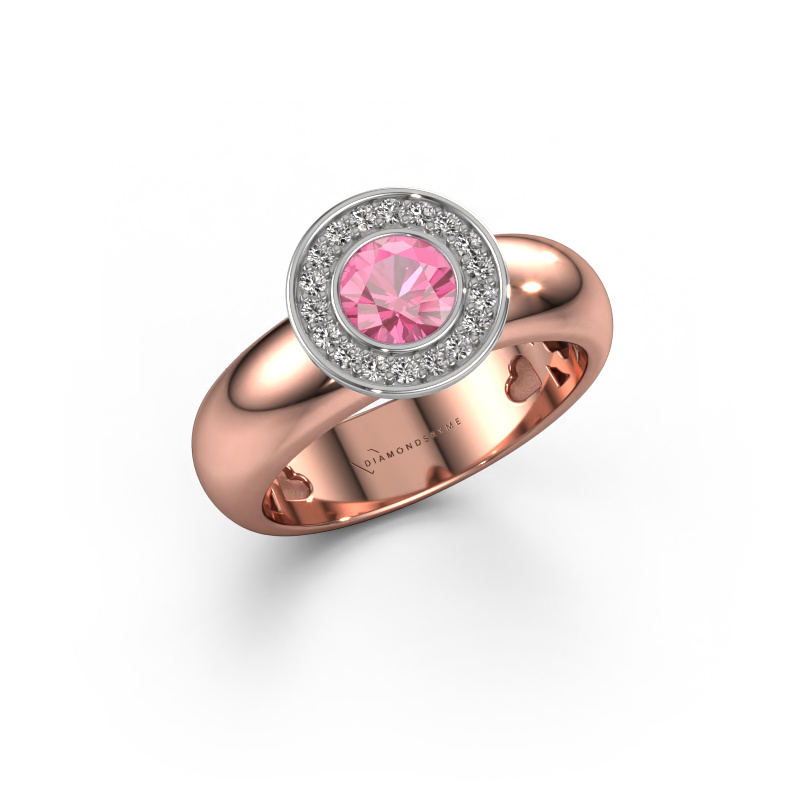 Bild von Ring Anna 585 Roségold Pink Saphir 5 mm