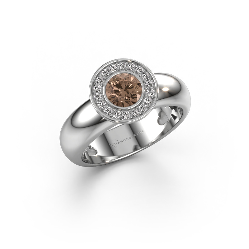 Image of Ring Anna 585 white gold Brown diamond 0.635 crt