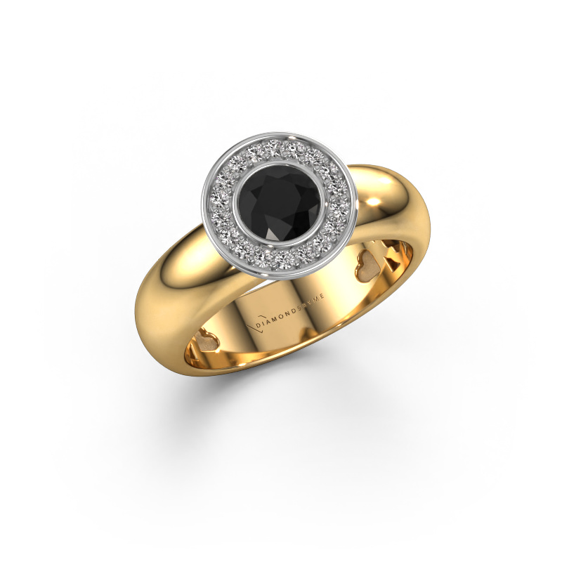Image of Ring Anna 585 gold Black diamond 0.735 crt