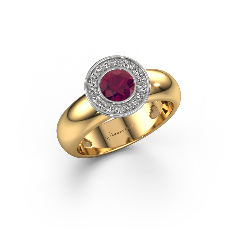 Image of Ring Anna 585 gold Rhodolite 5 mm