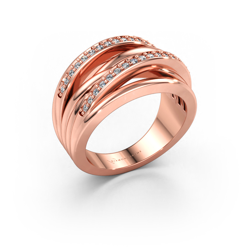 Bild av Ring Annabel 2 585 roséguld Labbodlad diamant 0.24 crt