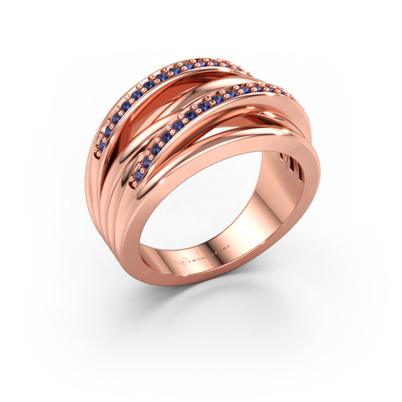 Bild av Ring Annabel 2 585 roséguld Safir 1.2 mm