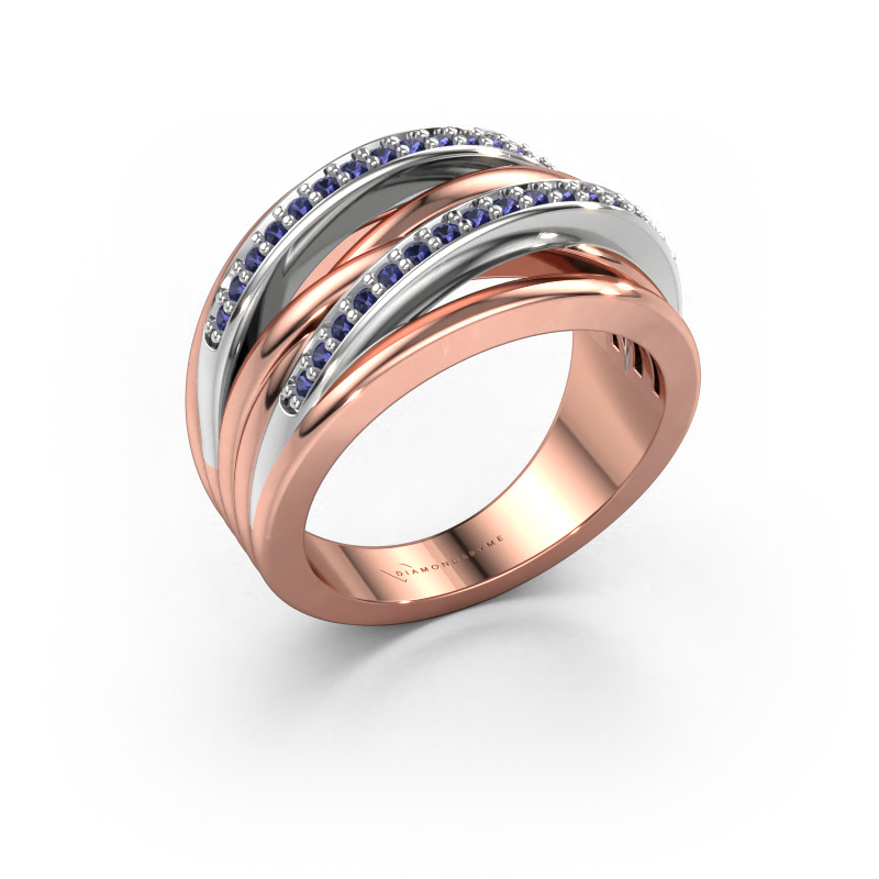 Image of Ring Annabel 2 585 rose gold Sapphire 1.2 mm