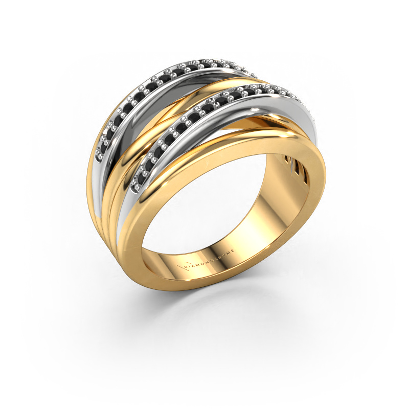 Bild von Ring Annabel 2 585 Gold Schwarz Diamant 0.288 crt