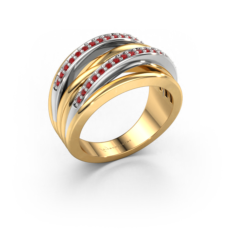 Image of Ring Annabel 2 585 gold Ruby 1.2 mm