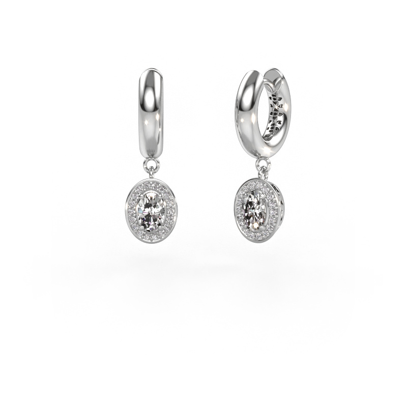 Image de Pendants d'oreilles Annett 950 platine Diamant 1.041 crt