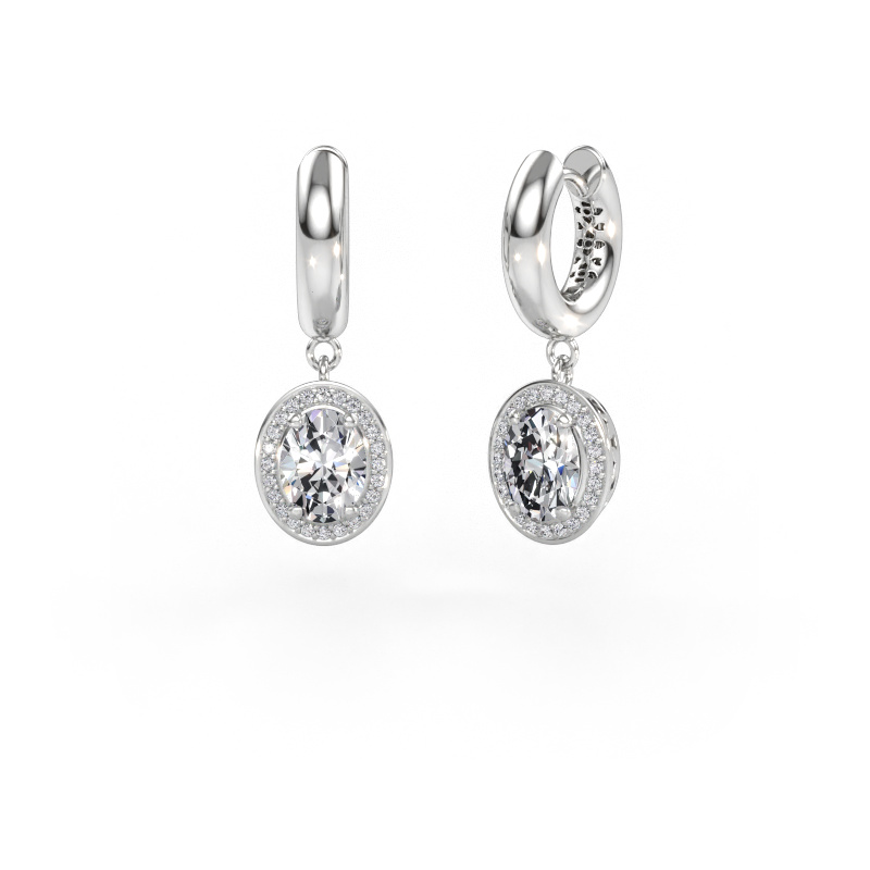 Immagine di Orecchini pendenti Annett 585 oro bianco Diamante lab grown 2.44 crt