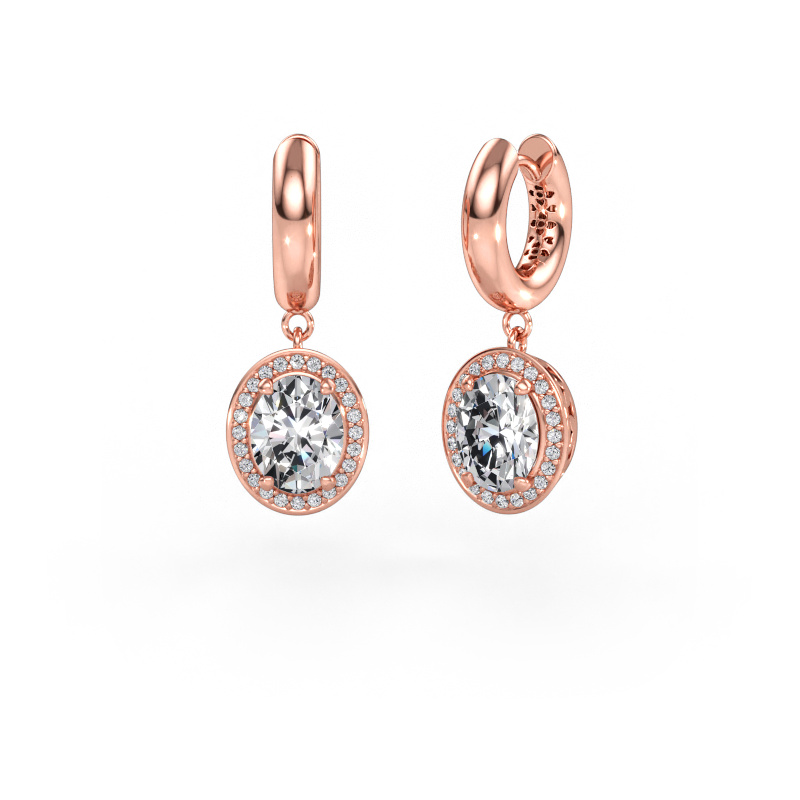 Immagine di Orecchini pendenti Annett 585 oro rosa Diamante 3.922 crt