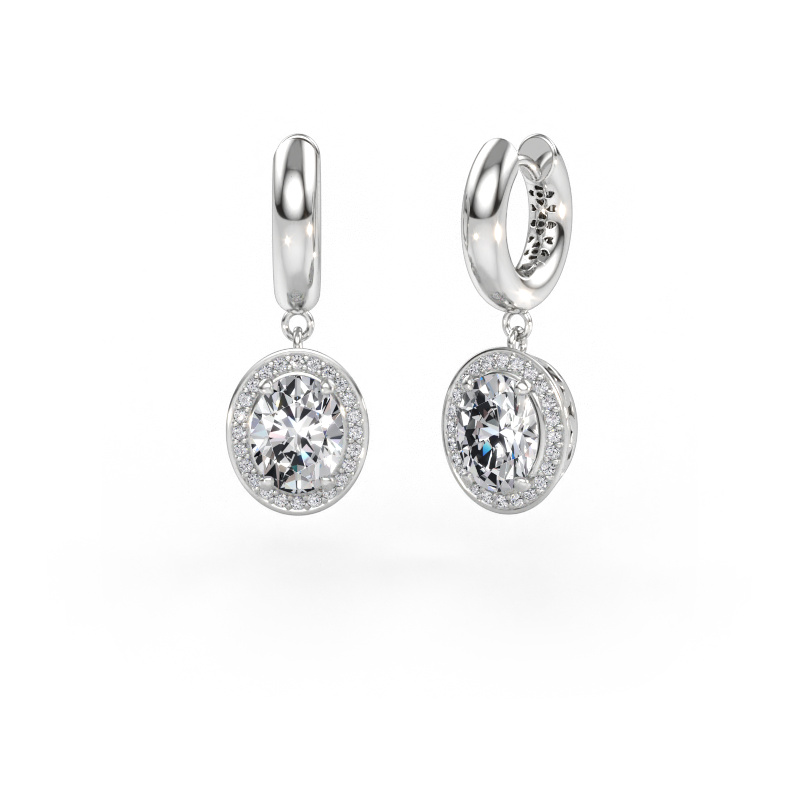 Immagine di Orecchini pendenti Annett 585 oro bianco Diamante lab grown 3.922 crt