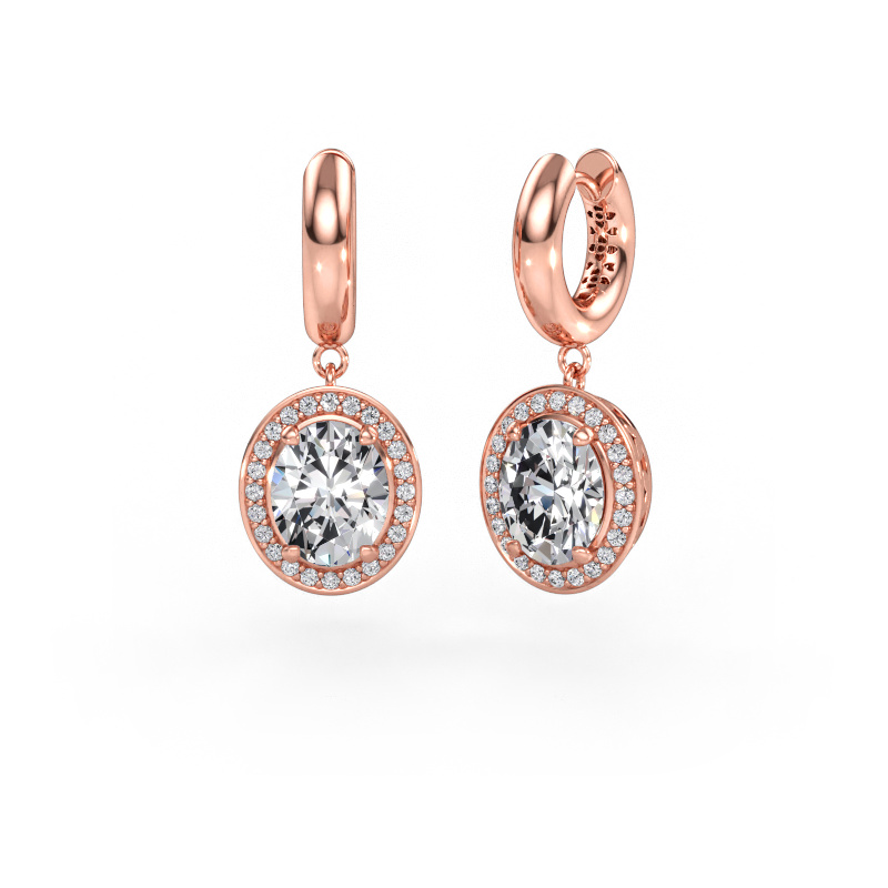 Immagine di Orecchini pendenti Annett 585 oro rosa Diamante lab grown 5.88 crt