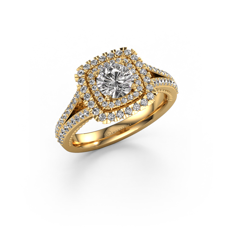Image de Bague de fiançailles Annette 585 or jaune Diamant 1.188 crt
