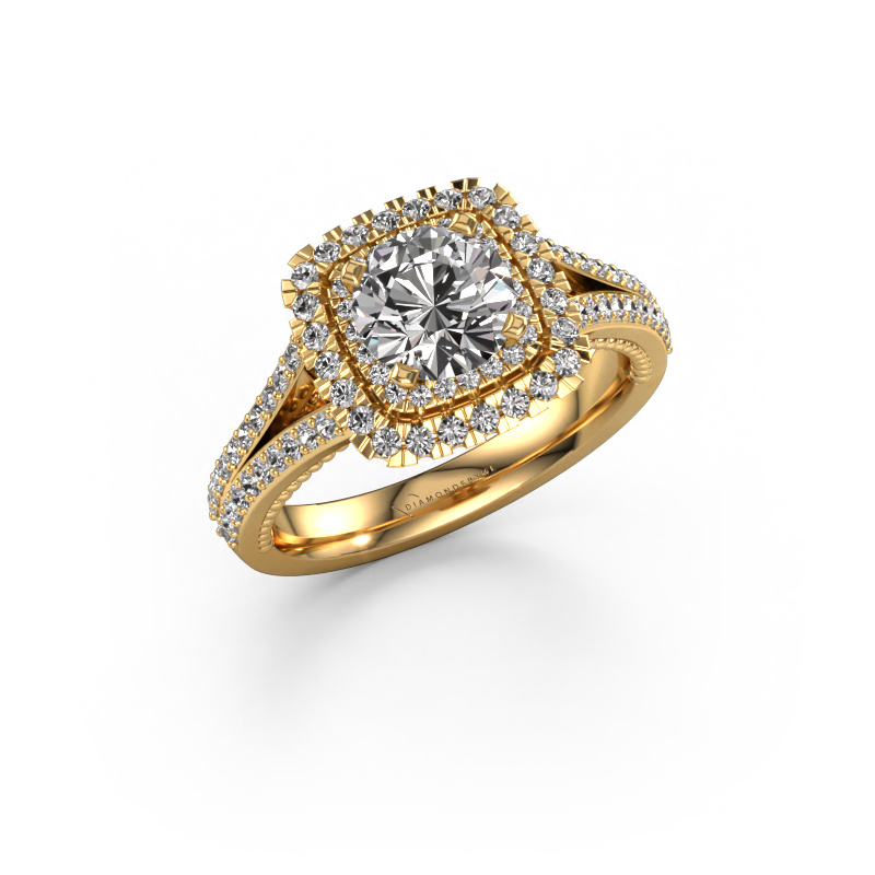 Image of Engagement ring Annette 585 gold Diamond 1.618 crt