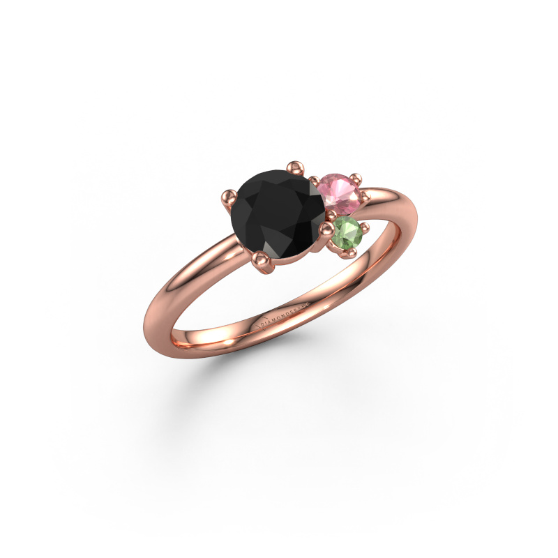 Bild von Ring Anouk 585 Roségold Schwarz Diamant 0.96 crt
