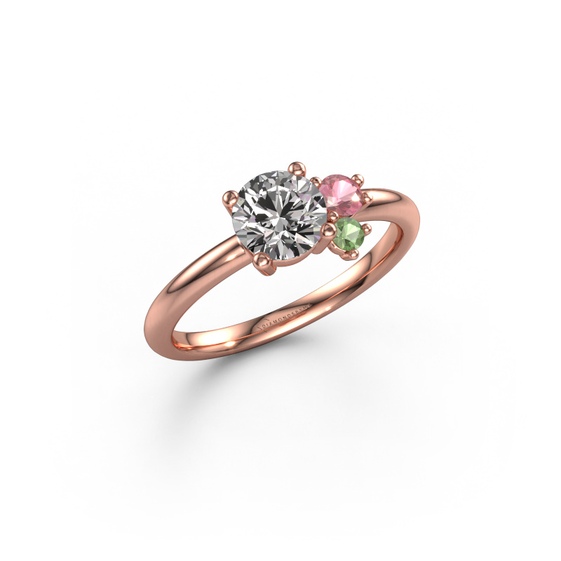 Image of Ring Anouk 585 rose gold Custom diamond 6 mm