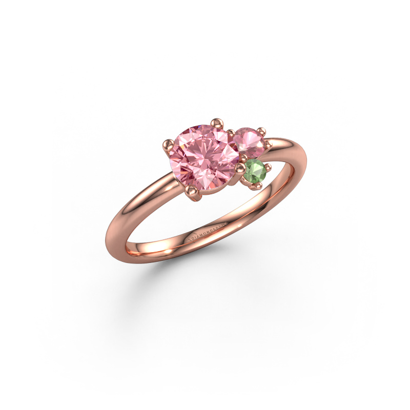 Image of Ring Anouk 585 rose gold Pink lab grown diamond 6 mm